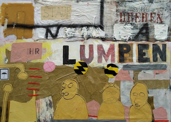 Staub, mixed media on canvas, 150 x 100 cm (2018)