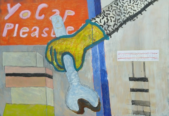 yocap 230623, mixed media on plastic, 120 x 80 cm (2023)