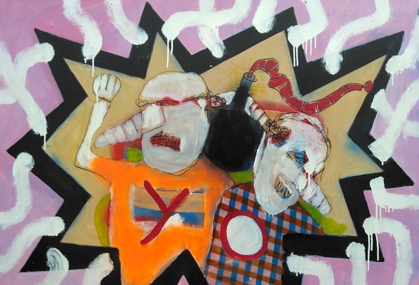 yocap 240623, oil on plastic, 125 x 85 cm (2023)